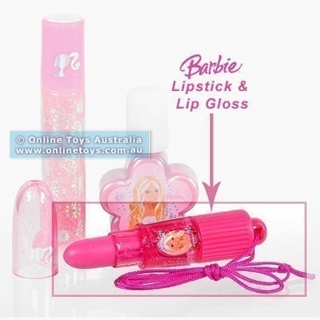 Barbie Makeup - Lipstick and Lip Gloss - Up Close