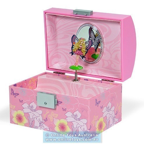 Barbie Mariposa - Lockable Musical Jewellery Box