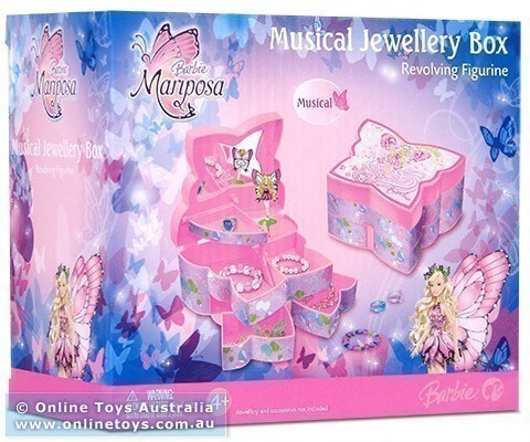 Barbie Mariposa - Musical Jewellery Box