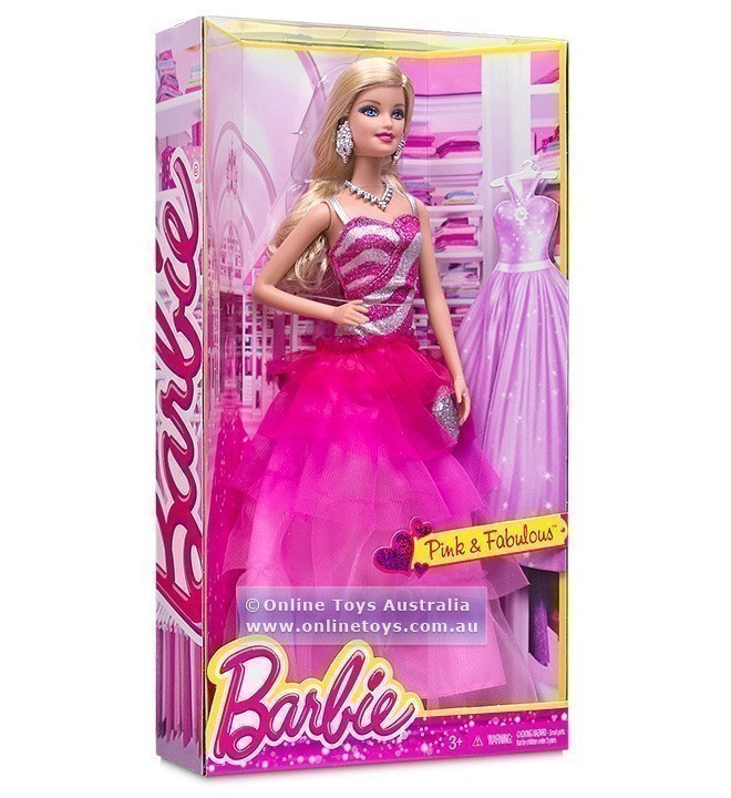 Barbie - Pink and Fabulous - Ruffle Gown BFW18