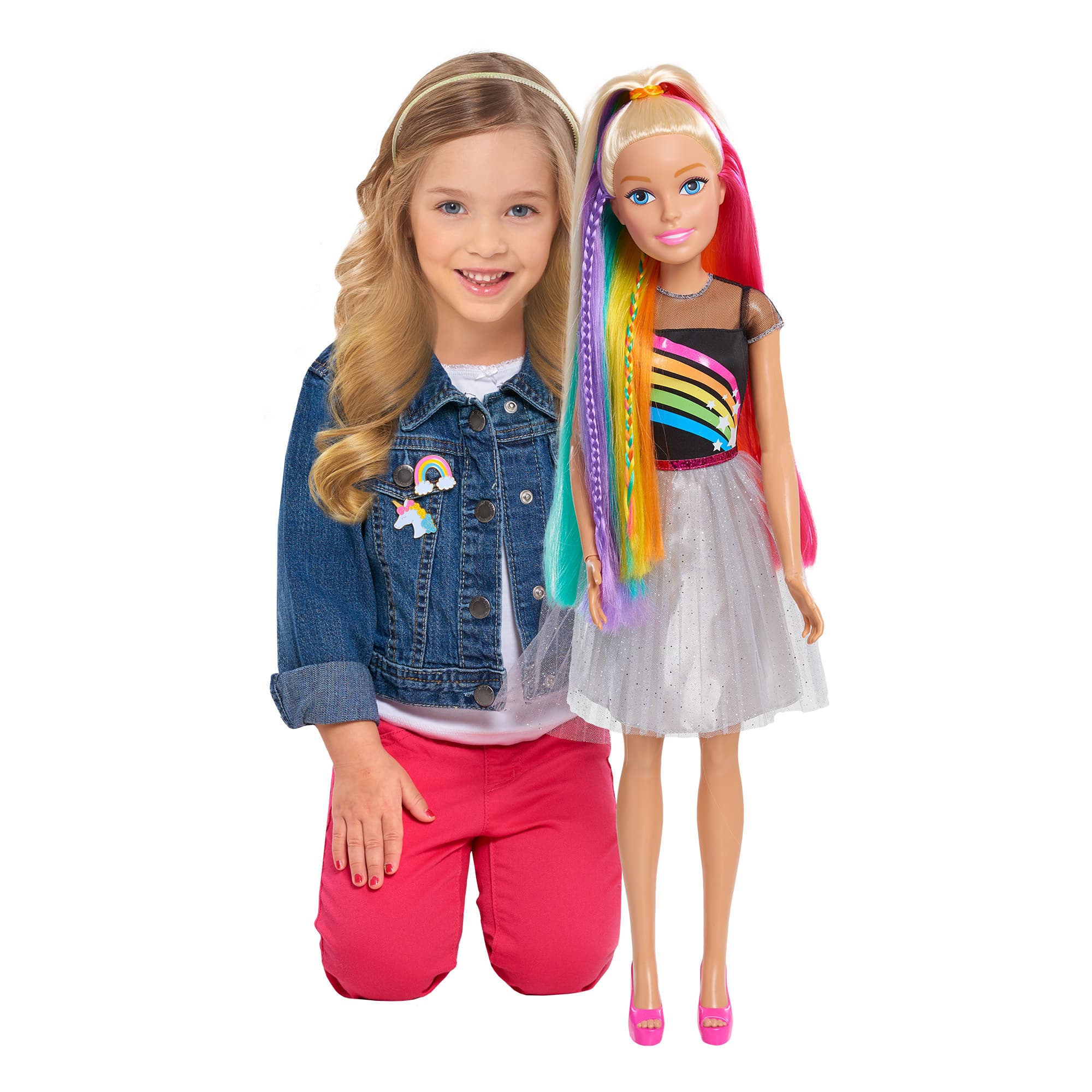 Barbie - Rainbow Hair 28" Doll