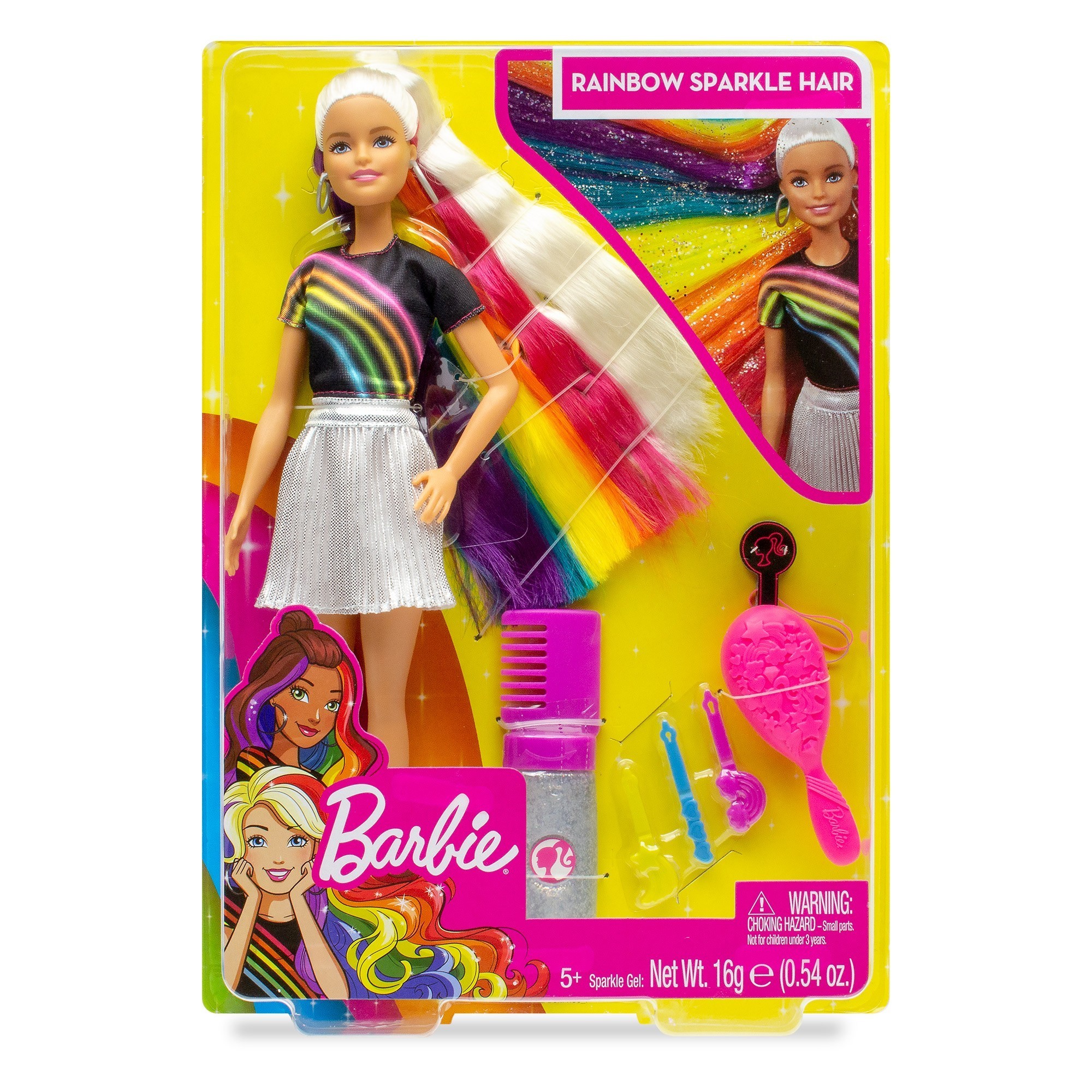 Barbie - Rainbow Sparkle Hair Doll