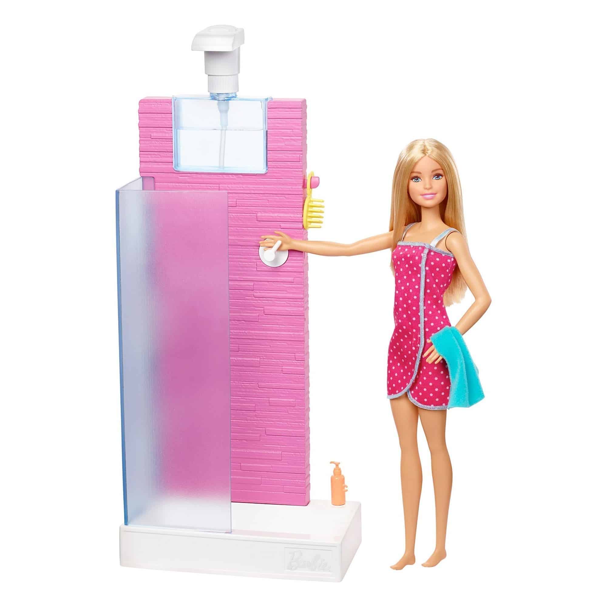 Barbie - Room & Doll - Shower