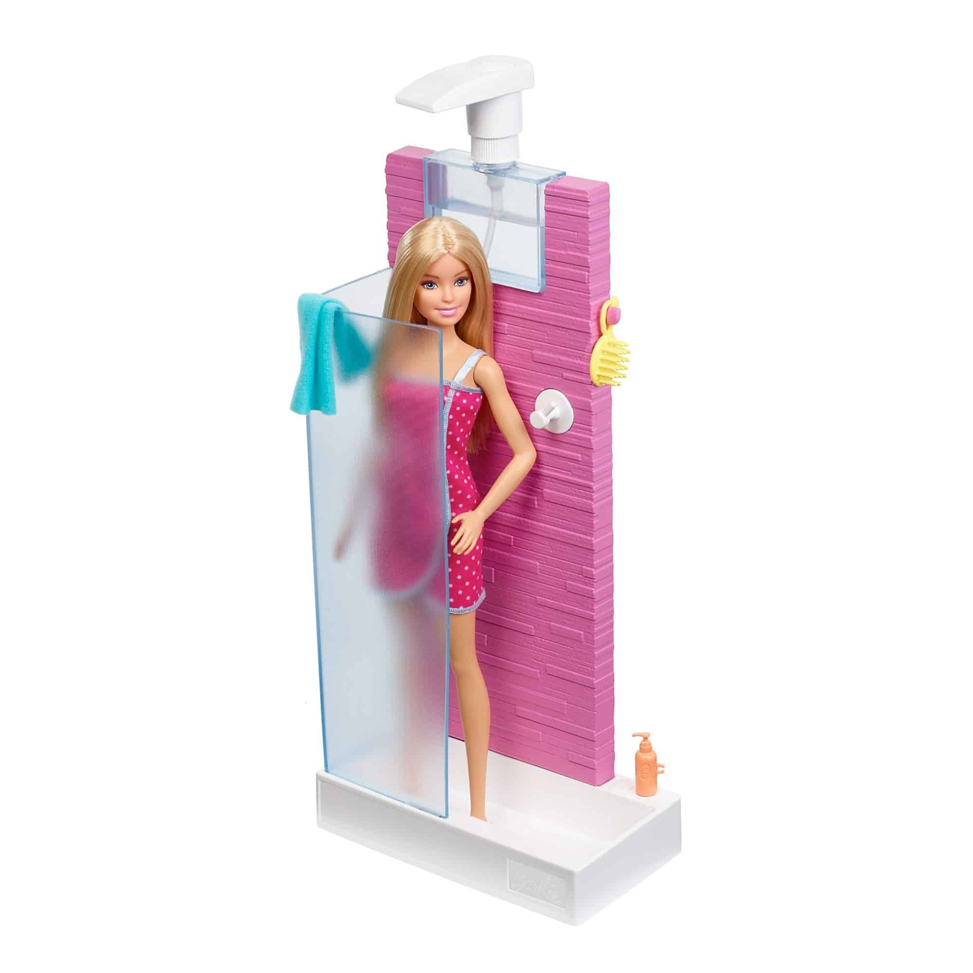 Barbie - Room & Doll - Shower