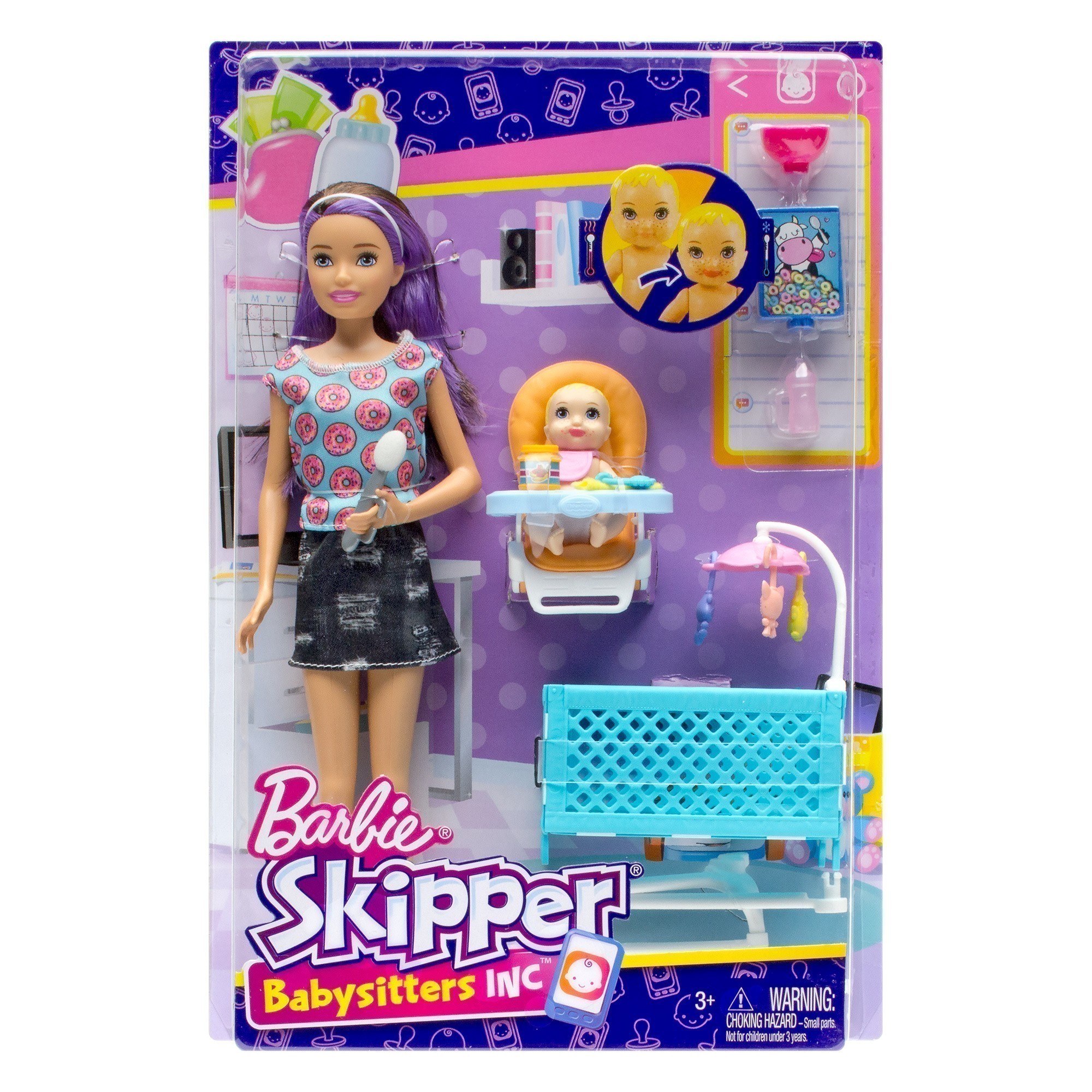 Barbie® - Skipper Babysitters Inc - Doll & Playset Doll With Donut T-Shirt