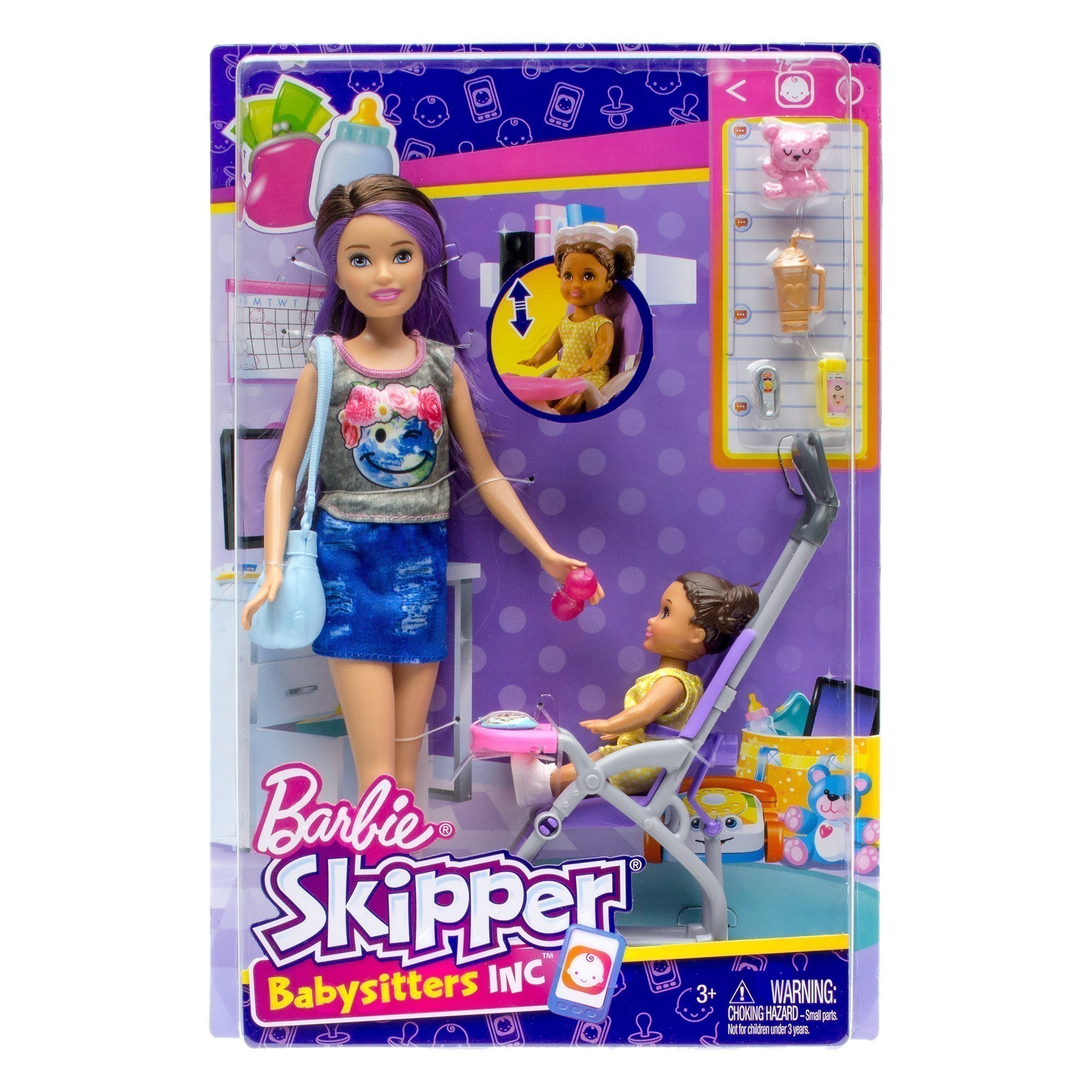 Barbie® - Skipper Babysitters Inc - Doll & Playset Doll With Smiley Face T-Shirt