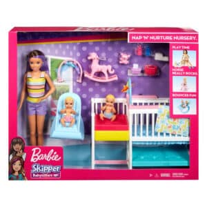 Barbie - Skipper Babysitters Inc - Nap & Nurture Nursery Dolls and Playset