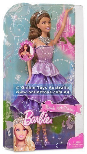 Barbie - Sparkle Lights Princess Doll - Purple