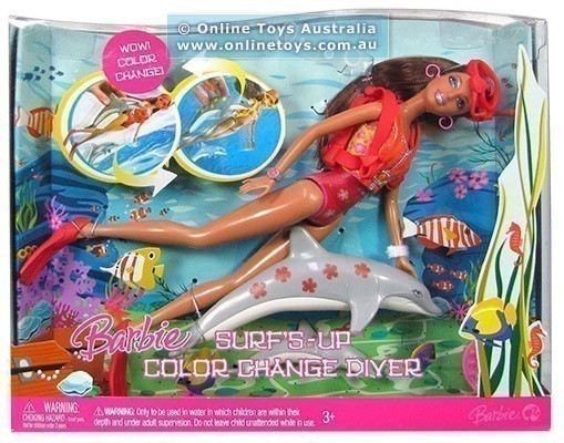 Barbie Surfs-Up Colour Change Diver - Teresa