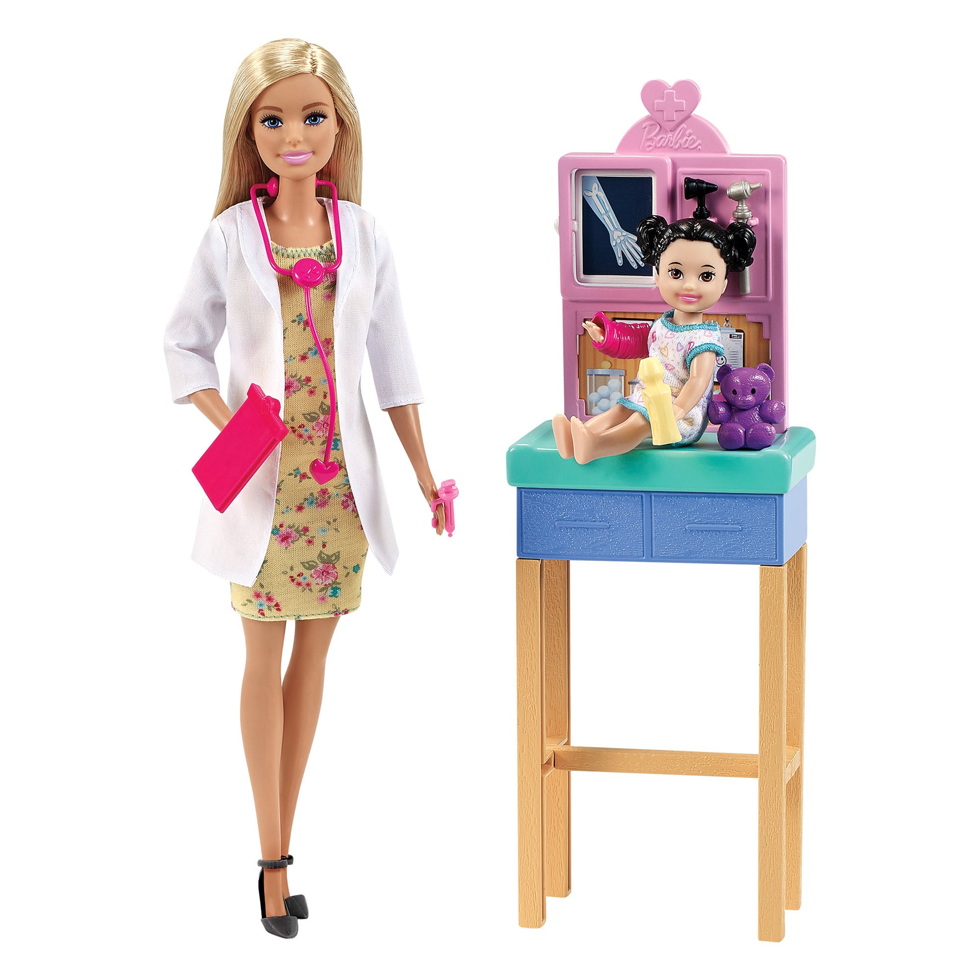 Barbie - You Can Be Anything Playset - Blonde Pediatrician