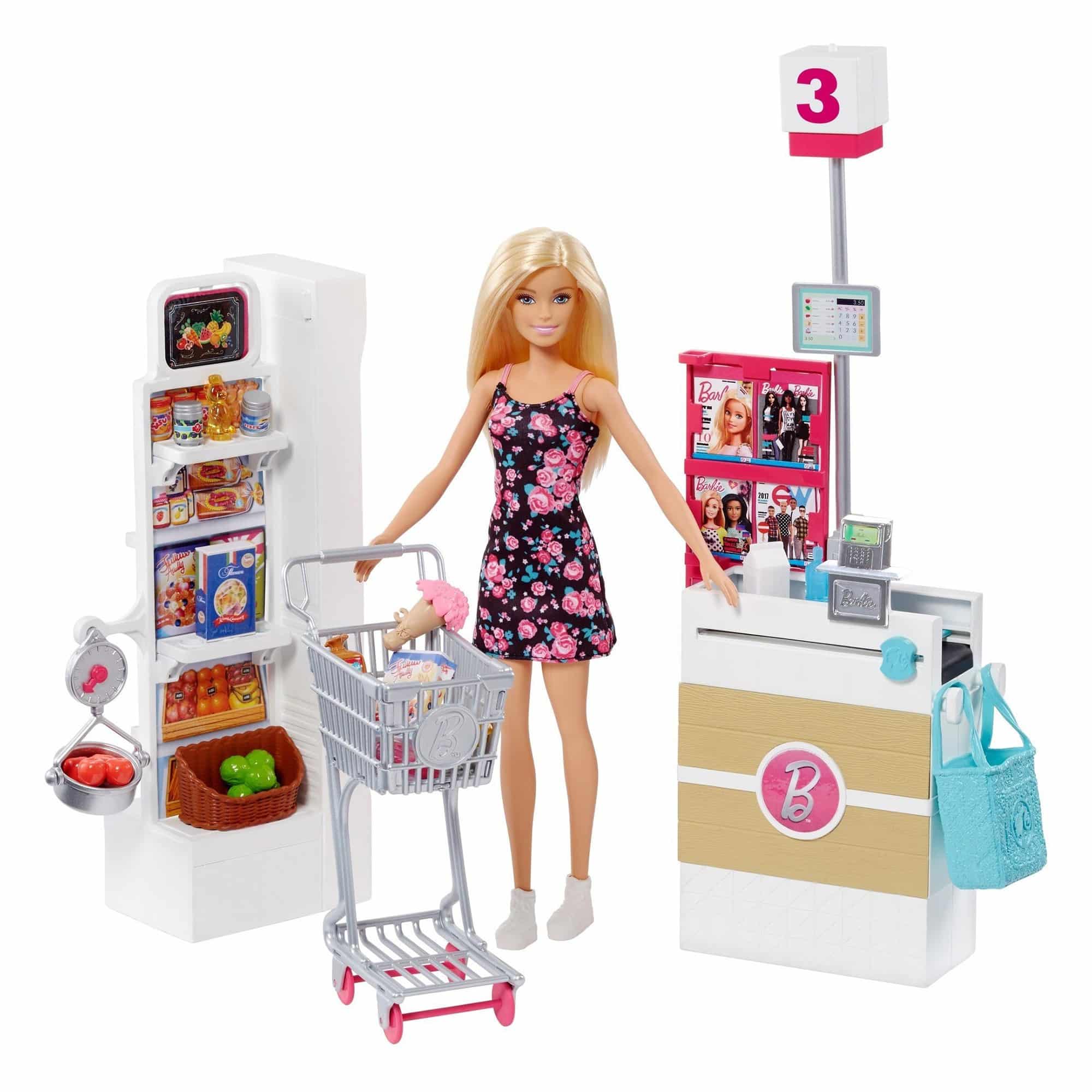 Barbie® - Supermarket Playset With Blonde Doll