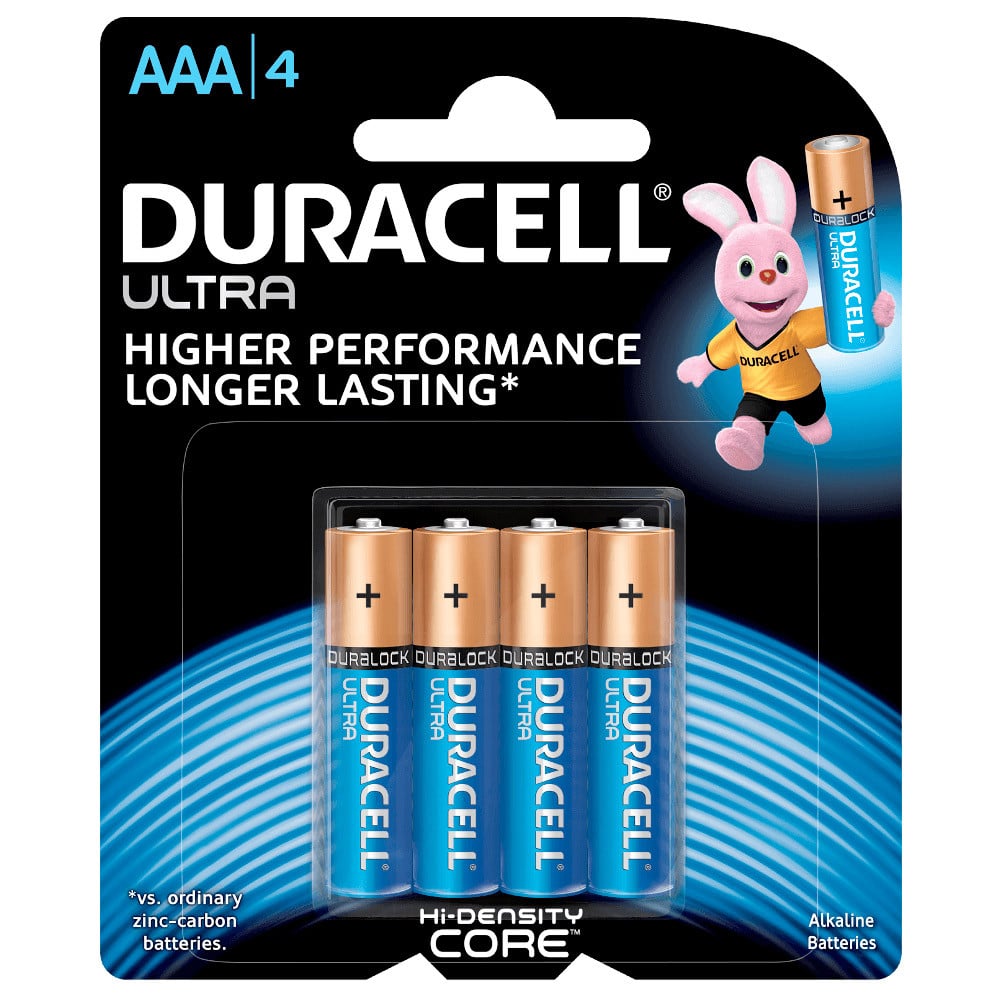 Batteries - Duracell Ultra 4 X AAA
