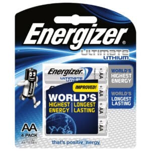 Batteries - Energizer Ultimate Lithium 4 X AA