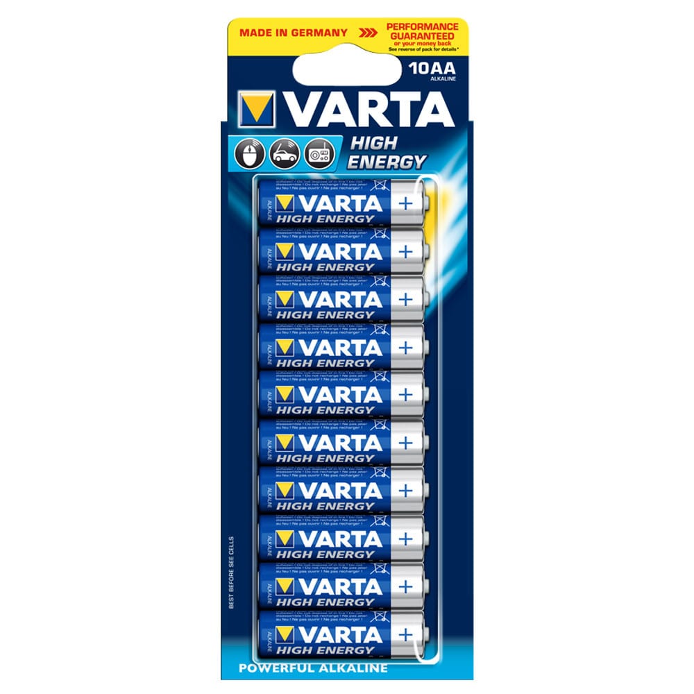 Batteries - Varta High Energy 10 X AA Batteries