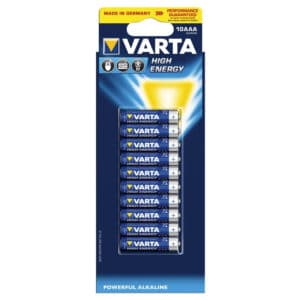 Batteries - Varta High Energy 10 X AAA Batteries