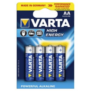Batteries - Varta High Energy 4 X AA Batteries