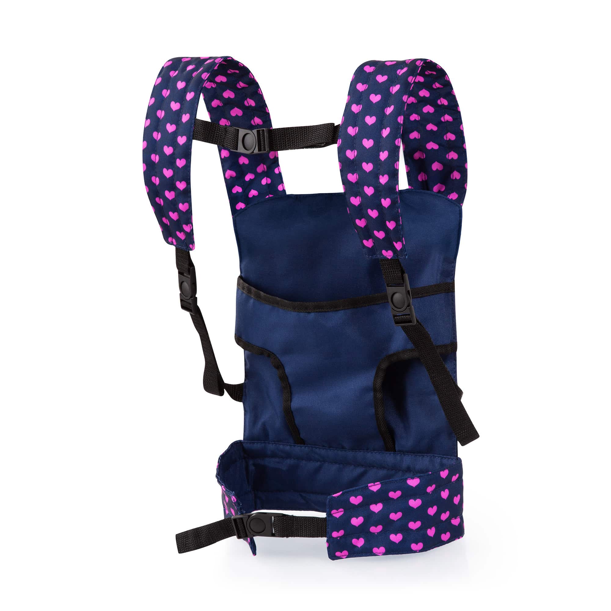 Bayer Doll Carrier - Blue with Purple Hearts & Unicorn