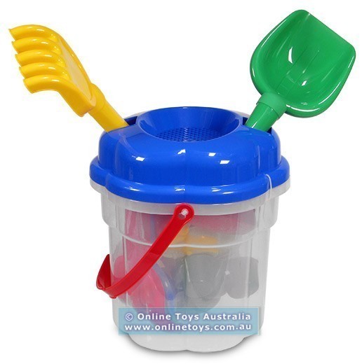 Beach Bucket With Tools - 13 Pieces