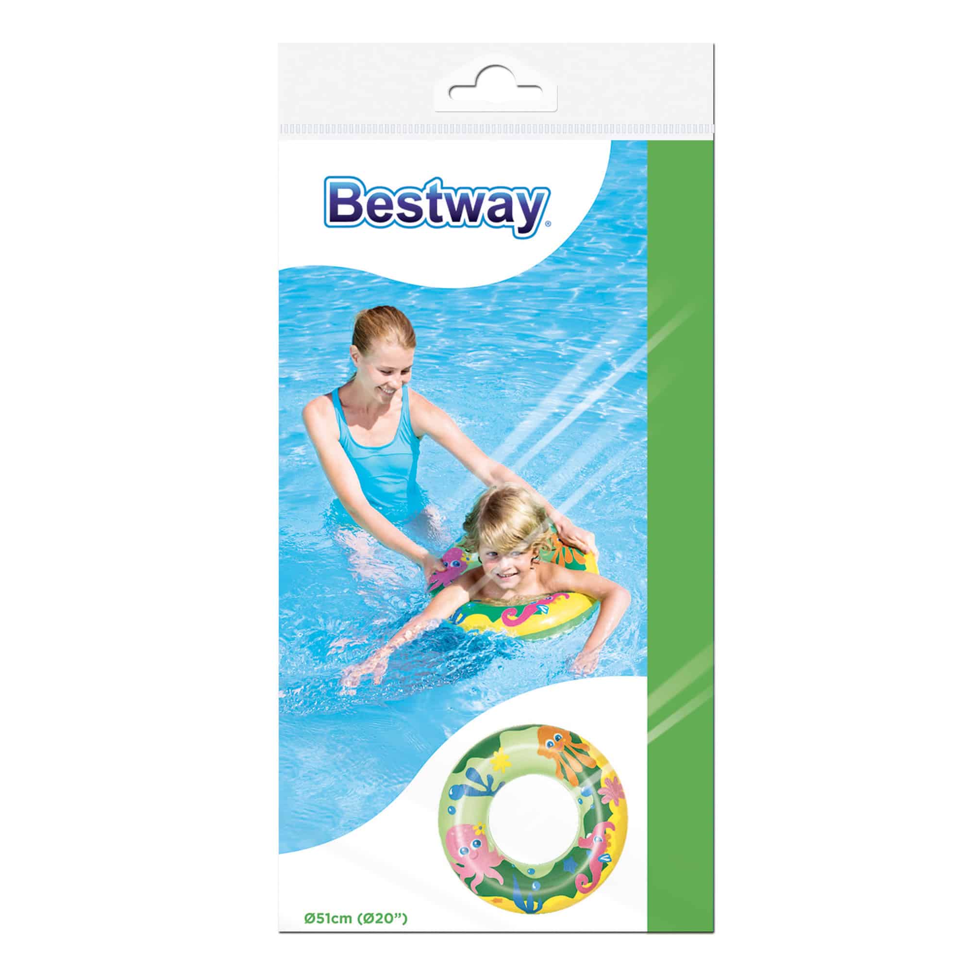 Bestway® - Sea Adventures 51cm Swim Ring - Green