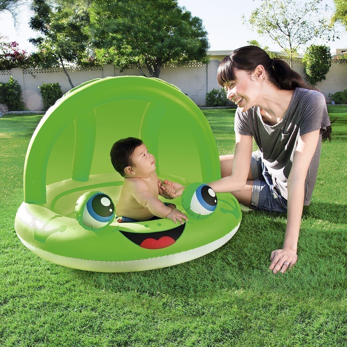 Bestway® - Shaded Play Pool - Green Frog
