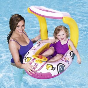 Bestway - UV Careful Kiddie Car Float - Pink