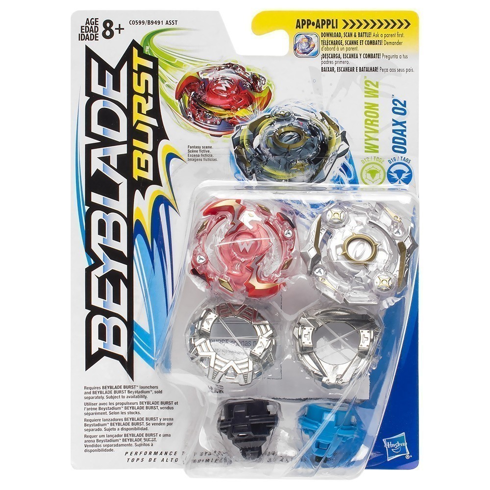 Beyblade Burst - Dual Pack Wyvron W2 and Odax O2
