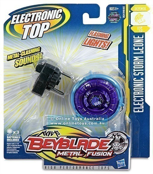 Beyblade Metal Fusion - Electronic Spinning Top - Storm Leone