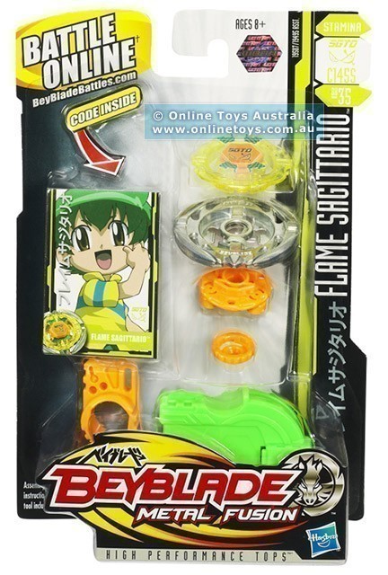 Beyblade Metal Fusion - Stamina Spinning Top - Flame Stagittario
