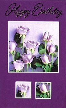 Birthday - Purple Roses