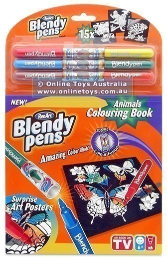 Blendy Pens Animal Colouring Book