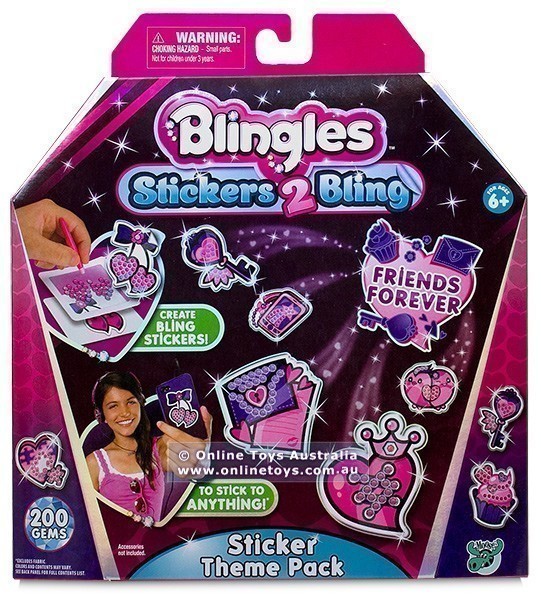 Blingles - Stickers-2-Bling - Sticker Theme Pack - Friends Forever