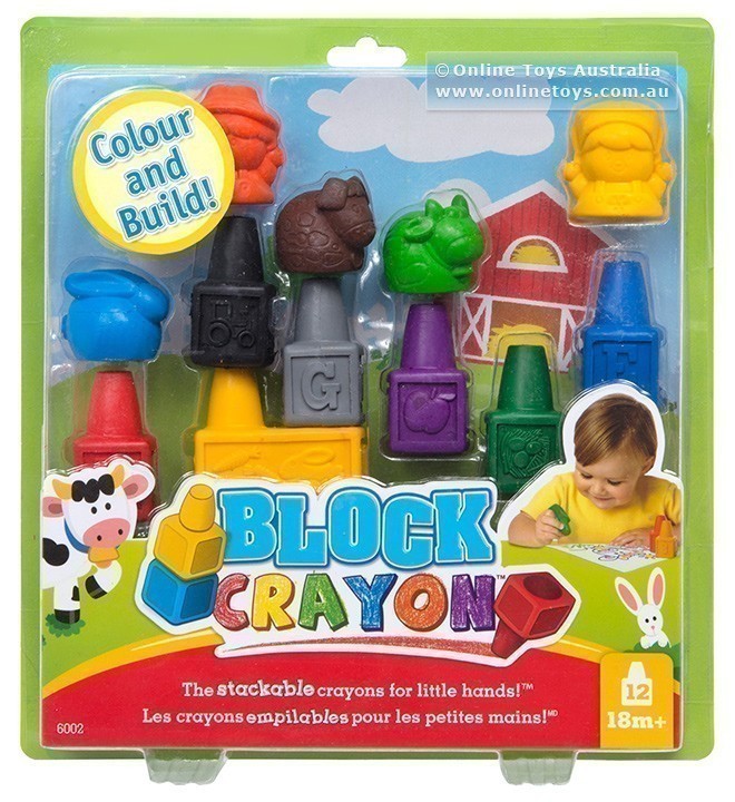 Block Crayon - Farm 12 Piece Set