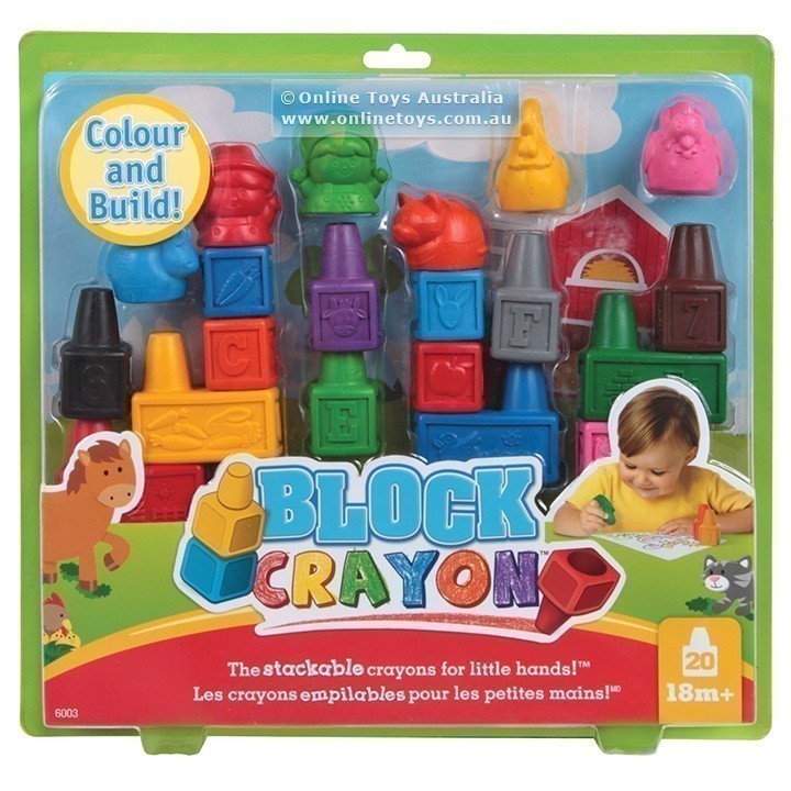 Block Crayon - Farm 20 Piece Set
