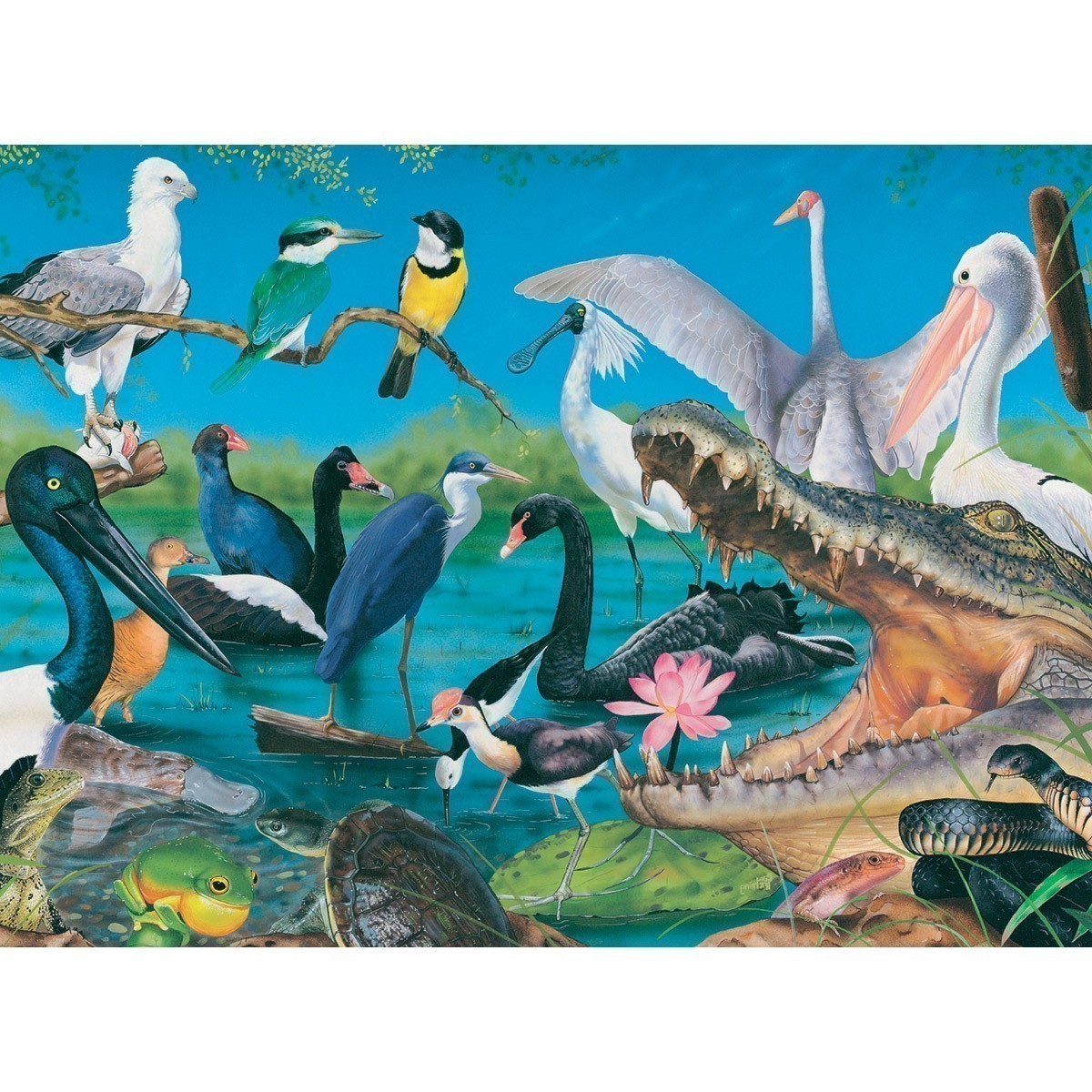 Blue Opal - Wild Australia - Wetlands & Marshes - 150 Piece Puzzle