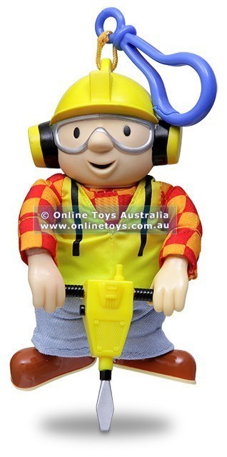 Bob the Builder - 13cm Clip-On Plush Figure - With Jack-Hammer