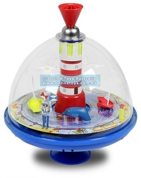 Bolz Electronic Spinning Top with Sounds - Sea-Side - 19cm