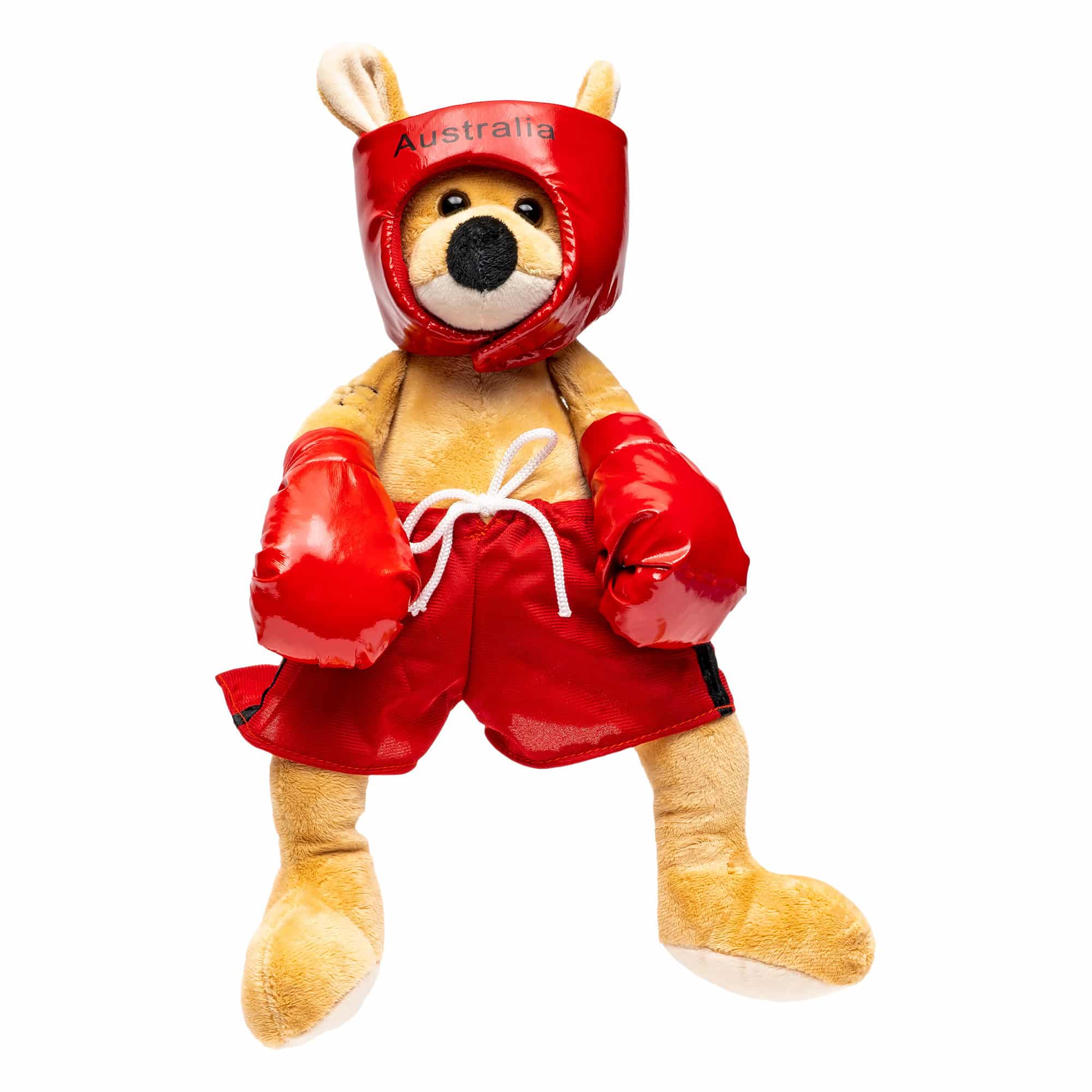 Boxer the Boxing Kangaroo with Headguard - 42cm