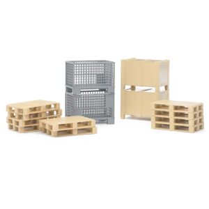 Bruder - Crates & Pallets Logistics Set