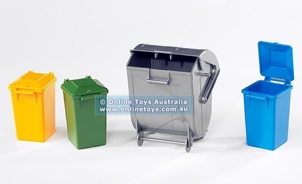 Bruder - Garbage Bin Set