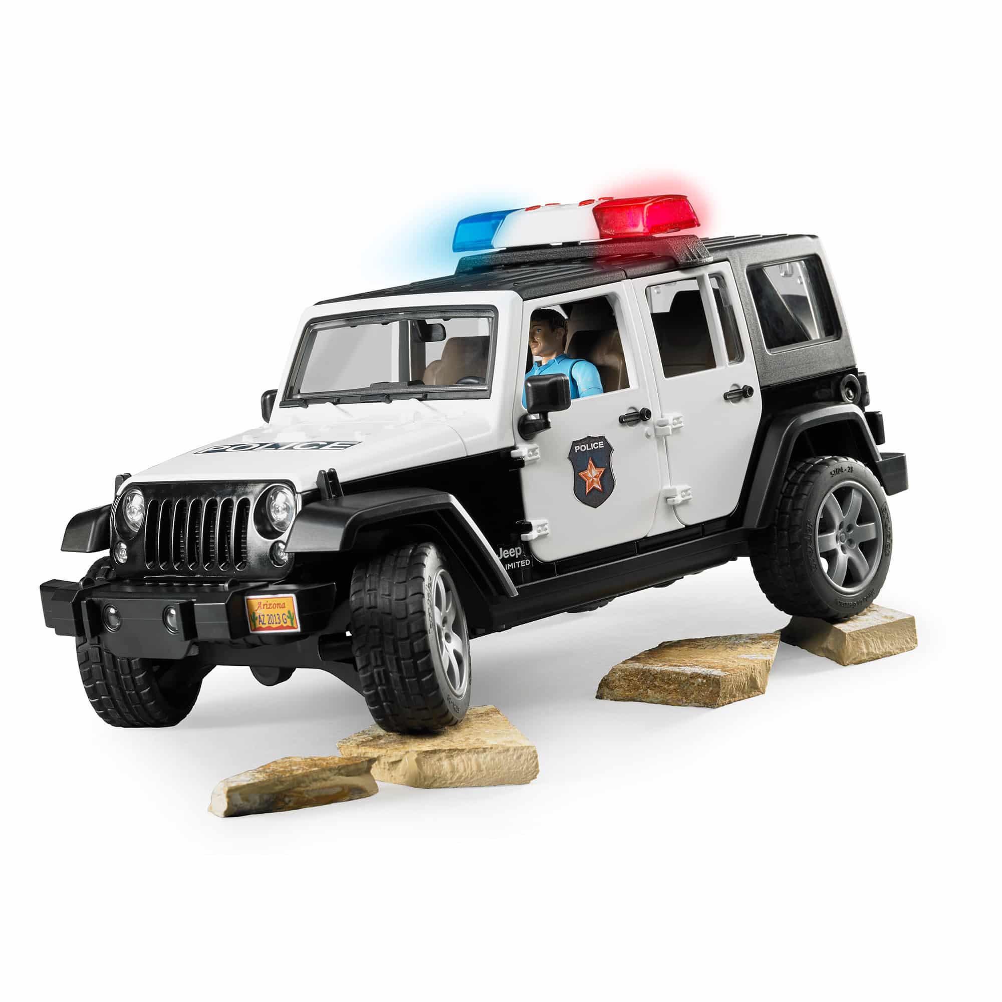Bruder - Jeep Wrangler Unlimited Rubicon Police Vehicle With Figure
