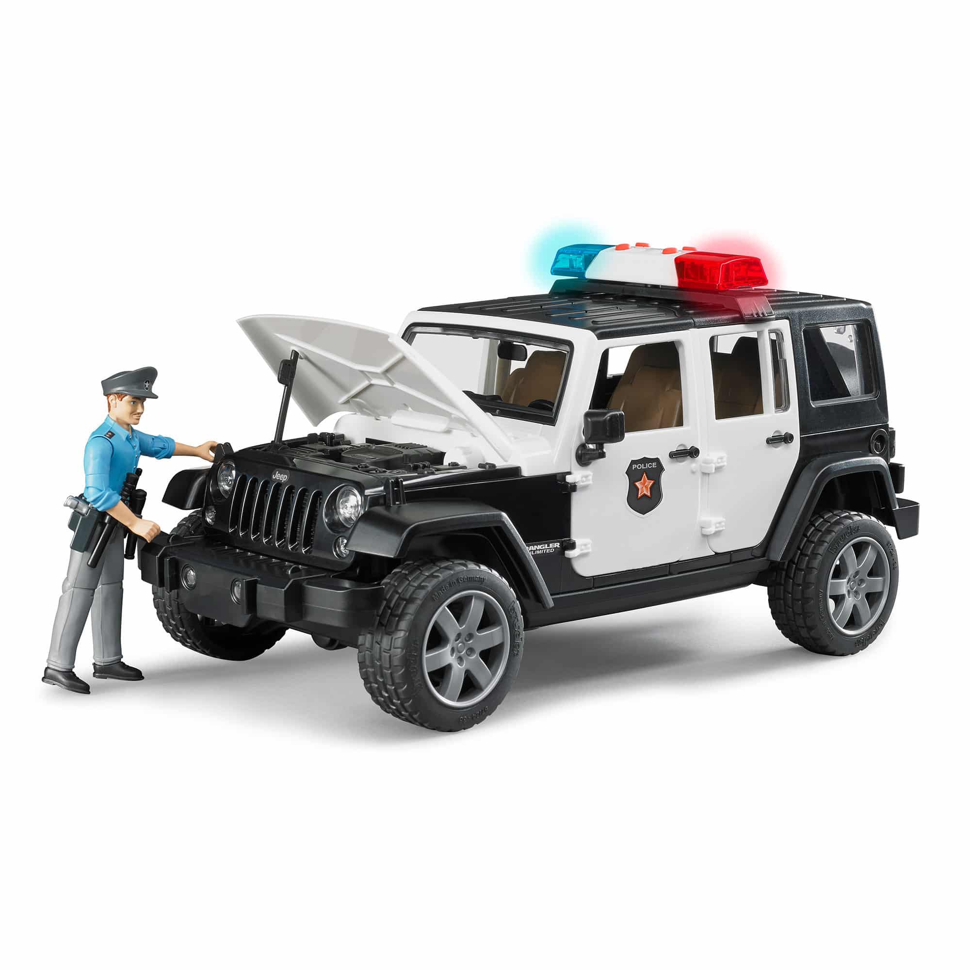 Bruder - Jeep Wrangler Unlimited Rubicon Police Vehicle With Figure