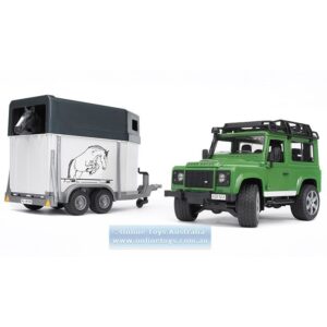 Bruder - Land Rover Defender Station Wagon with Horse Trailer