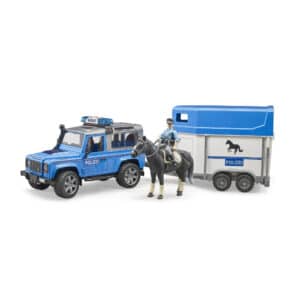 Bruder -Land Rover Police Vehicle with Horse & Trailer