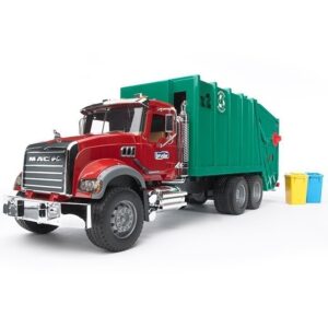 Bruder - Mack Granite Rear Loading Garbage Truck - Green