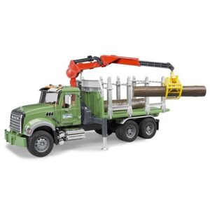 Bruder - Mack Granite Timber Truck With Loading Crane