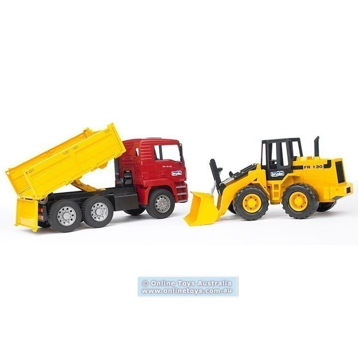 Bruder - MAN TGA Construction Truck with Articulated Road Loader