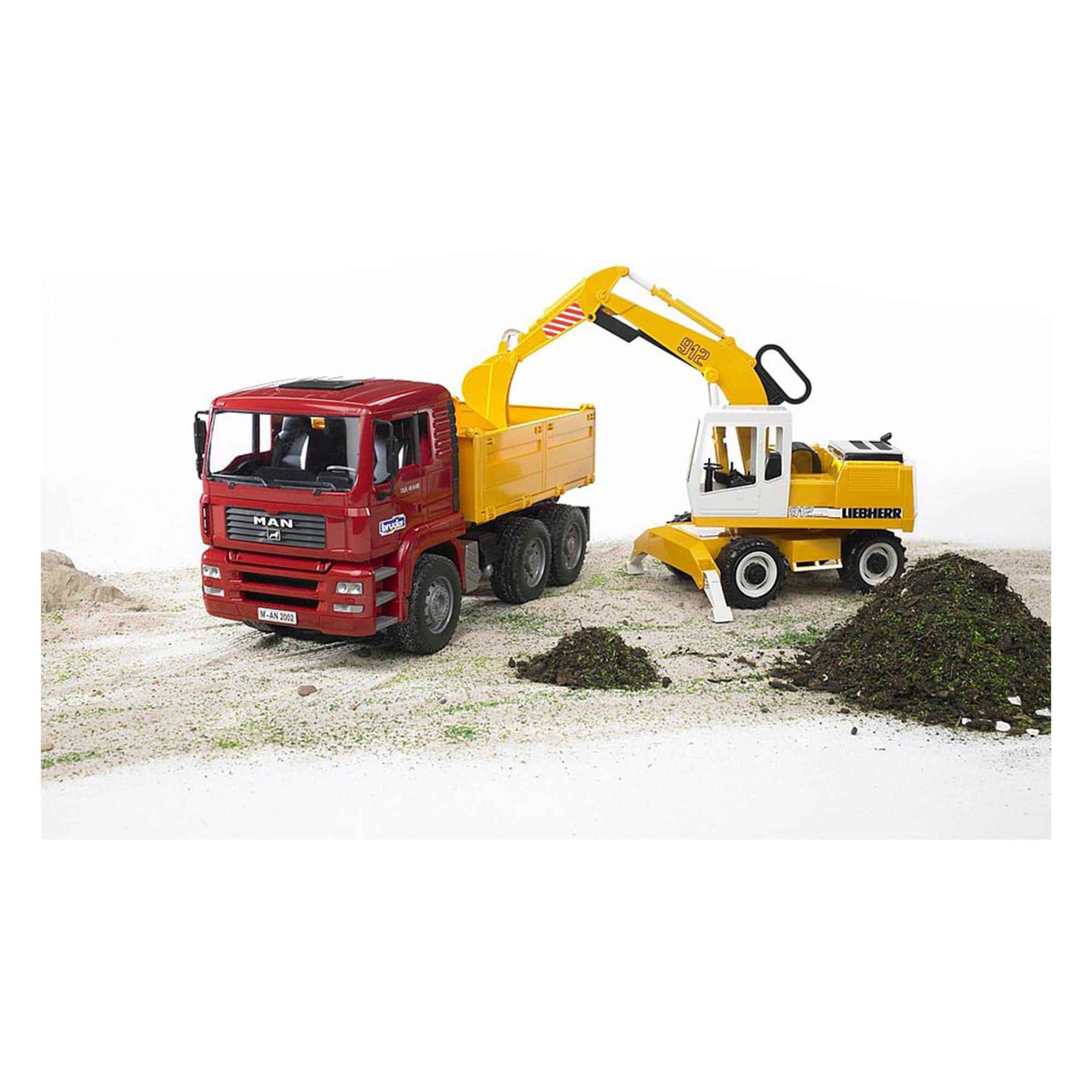 Bruder - MAN TGA Construction Truck with Liebherr Excavator