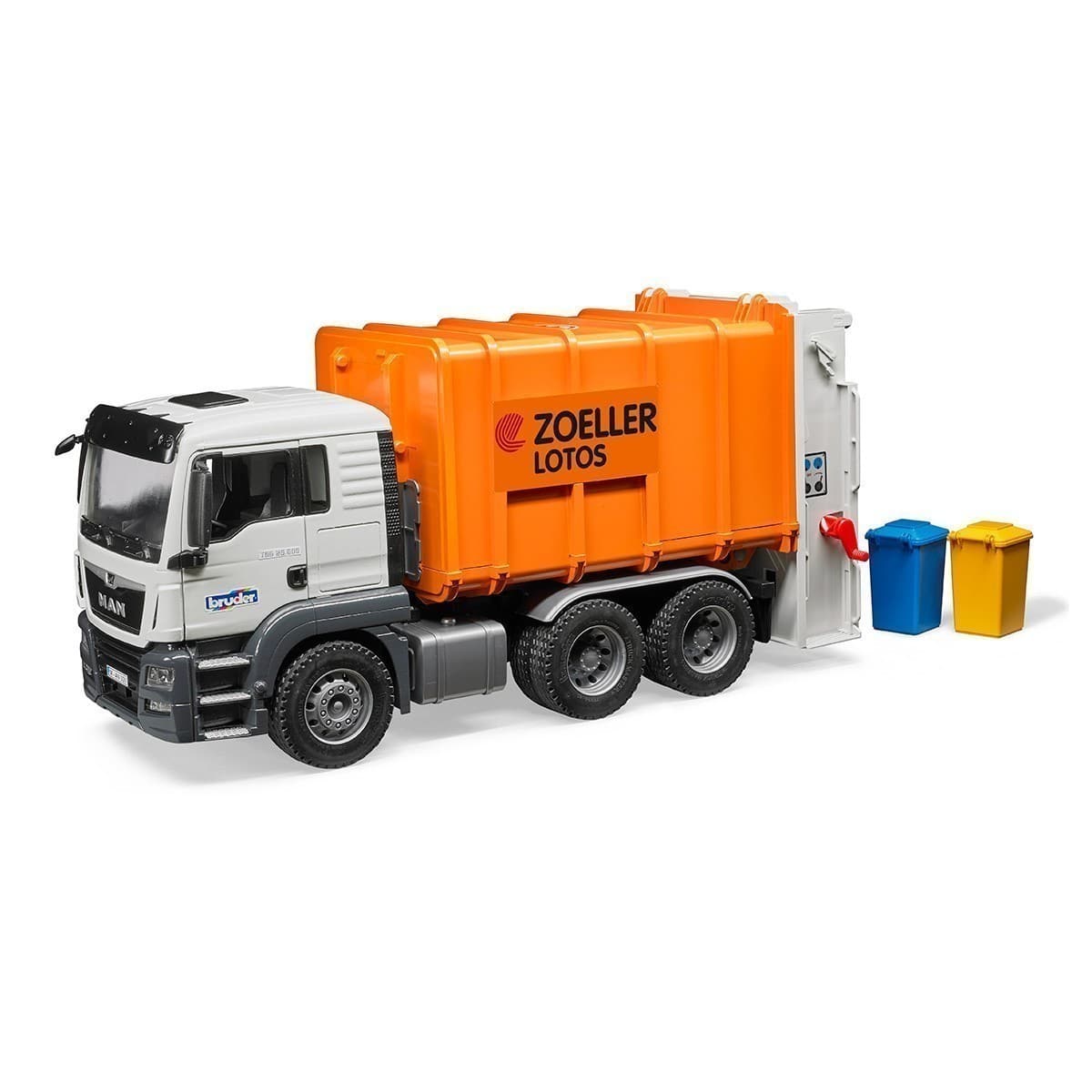 Bruder - MAN TGS Rear Loading Garbage Truck - Orange