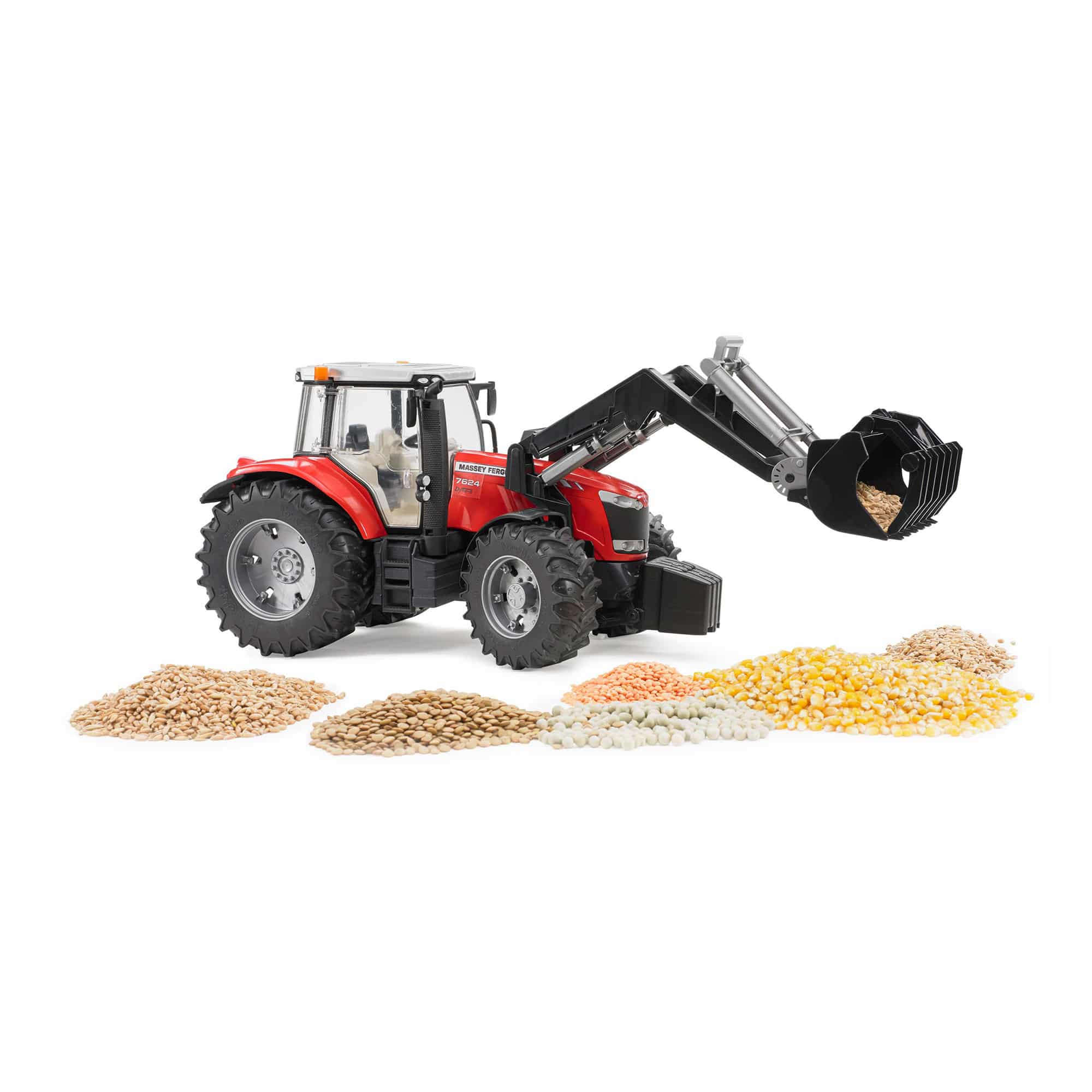 Bruder - Massey Ferguson 7624 with Frontloader