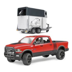 Bruder - RAM 2500 Power Wagon With Horse Trailer & Horse